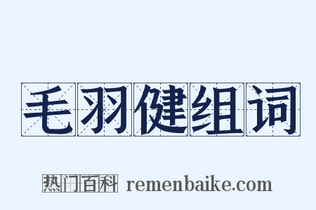 毛羽健组词是什么意思的图片